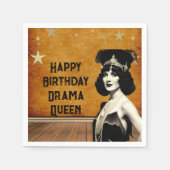 Funny  Drama Queen Birthday Servet (Voorkant)