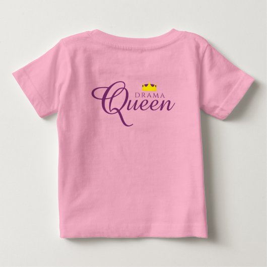 Funny Drama Queen met Royal Crown (Achterkant)