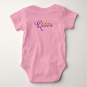 Funny Drama Queen met Royal Crown Romper (Achterkant)