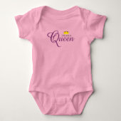 Funny Drama Queen met Royal Crown Romper (Voorkant)