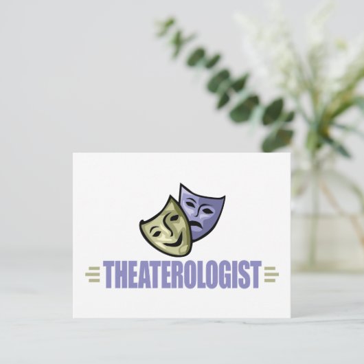 Funny Drama Theater Briefkaart (Staand voorkant)