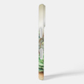 Funny Dreamy Chic Floral White Wine Phone Case (Achterkant / Rechts)