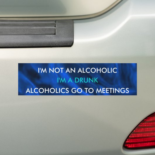 Funny Drink Bumpersticker (Op auto)