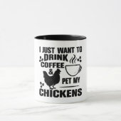 Funny Drink Coffee Pet Mijn Kippen Mok (Midden)