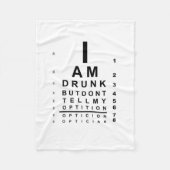 Funny drink eye-kaart fleece deken (Voorkant)