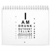 Funny drink eye-kaart kalender (Hoes)
