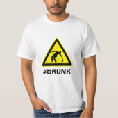Funny Drink Gag T-shirt voor Mannen (Voorkant)