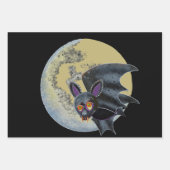 Funny Drink Halloween Full Moon Bat Inpakpapier Vel (Voorkant 3)