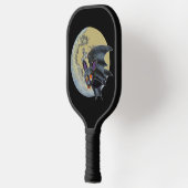 Funny Drink Halloween Full Moon Bat Pickleball Paddle (Links)