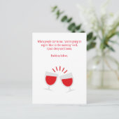 Funny Drink Hangover Briefkaart (Staand voorkant)