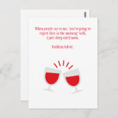 Funny Drink Hangover Briefkaart (Voorkant / Achterkant)