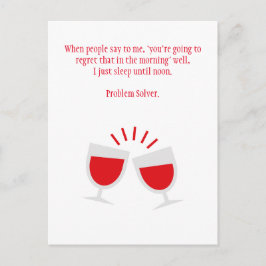 Funny Drink Hangover Briefkaart