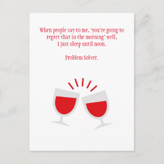 Funny Drink Hangover Briefkaart