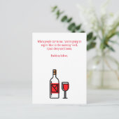 Funny Drink Hangover Briefkaart (Staand voorkant)