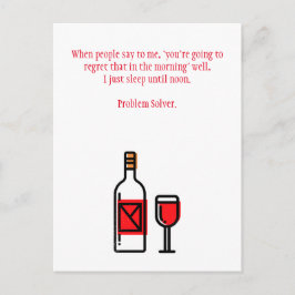 Funny Drink Hangover Briefkaart