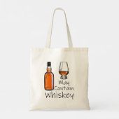 Funny Drink kan Whiskey bevatten Tote Bag (Achterkant)