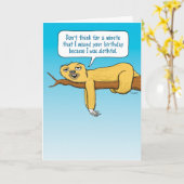 Funny Drink niet blij met de verjaardag van Birthd Kaart (Gele Bloem)