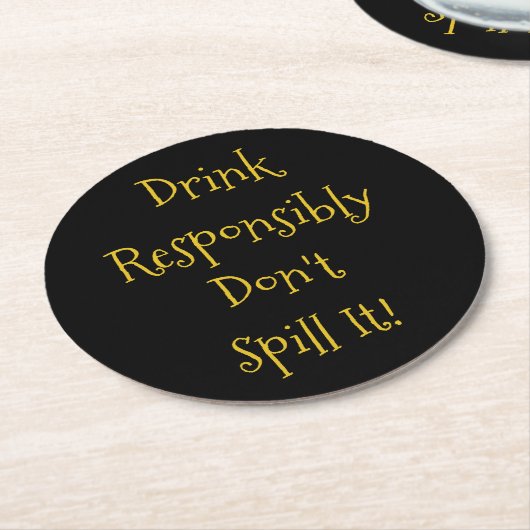 Funny Drink Onderzetter (Gebogen)