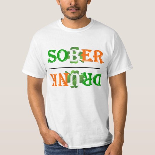Funny drink St Patrick's day T-shirt (Voorkant)