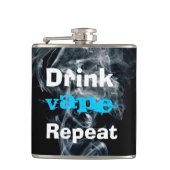 Funny Drink Vape Herhalen Heupfles (Voorkant)