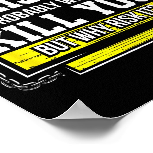 Funny Drinking Gift - Day Without Whisky Won't Kil Poster (Hoek)