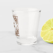 Funny Drinks Chin Chin! Add The Text Celtic Border Shot Glas (Rechts)