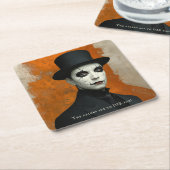 Funny Drinks to Die For Gothic Halloween Kartonnen Onderzetters (Schuin)