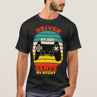 Funny Driver Gaming videogames liefhebbers T-shirt