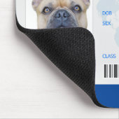 Funny driver licence voor hond muismat (Hoek)