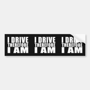Funny Drivers citeert grapes ik rijd dus ik ben Bumpersticker