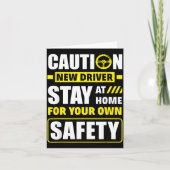 Funny Driver's License New Driver  Kaart (Voorkant)