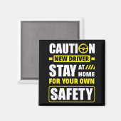Funny Driver's License New Driver  Magneet (Voorkant / Achterkant)