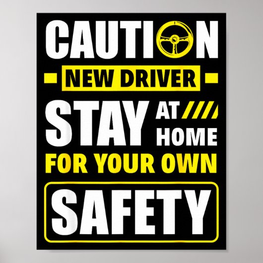 Funny Driver's License New Driver  Poster (Voorkant)