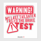 Funny Driving Humor Modern Typografie Sticker (Vel)