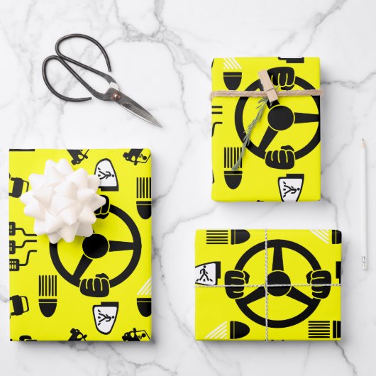 Funny Driving Instructor Gift Inpakpapier Vel (Voorkant)