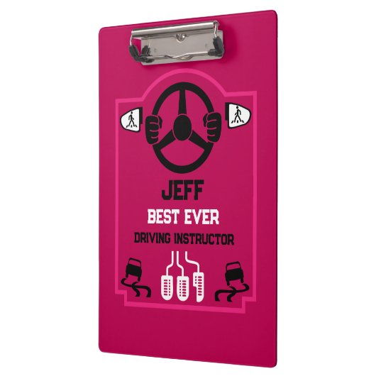Funny Driving Instructor Gift Klembord (Links)