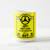 Funny Driving Instructor Gift Koffiemok (Center)