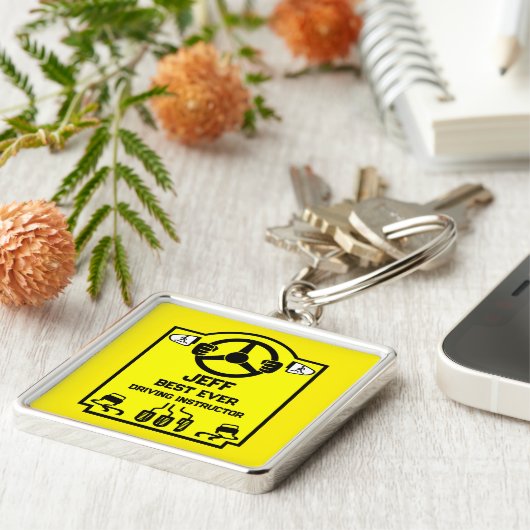 Funny Driving Instructor Gift Sleutelhanger (Zijkant)