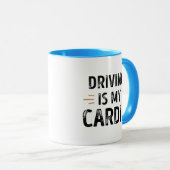 Funny Driving is my Cardio - car Gift Mok (Voorkant rechts)