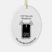 Funny Driving or bowling, Sarcastic gift Keramisch Ornament (Rechts)