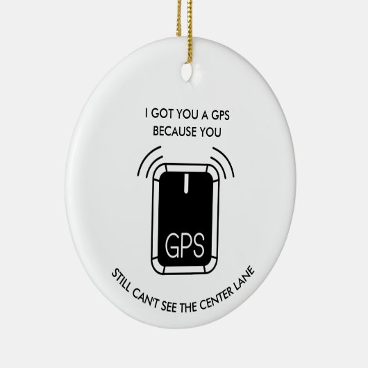 Funny Driving or bowling, Sarcastic gift Keramisch Ornament (Rechts)