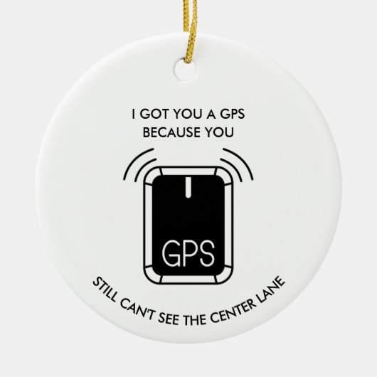 Funny Driving or bowling, Sarcastic gift Keramisch Ornament (Voorkant)