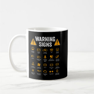 Funny Driving Warning Signs 101 Auto Mechanic Gift Koffiemok