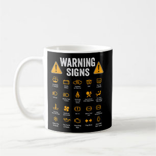 Funny Driving Warning Signs 101 Auto Mechanic Gift Koffiemok