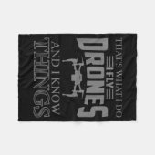 Funny Drone Art For Men Women Boys Drone Racing Dr Fleece Deken (Voorkant (Horizontaal))