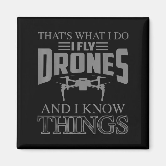 Funny Drone Art For Men Women Boys Drone Racing Dr Magneet (Voorkant)