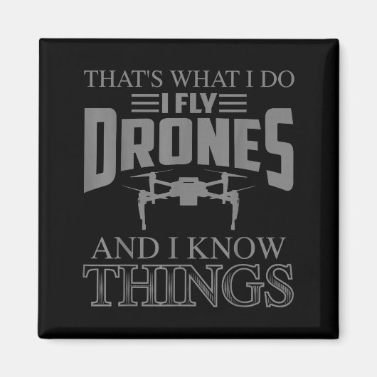 Funny Drone Art For Men Women Boys Drone Racing Dr Magneet (Voorkant)