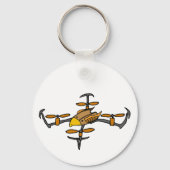 Funny Drone Flying Eagle Art Sleutelhanger (Voorkant)