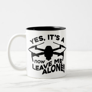 Funny Drone Pilot Small UAV afstandsbediening Tweekleurige Koffiemok
