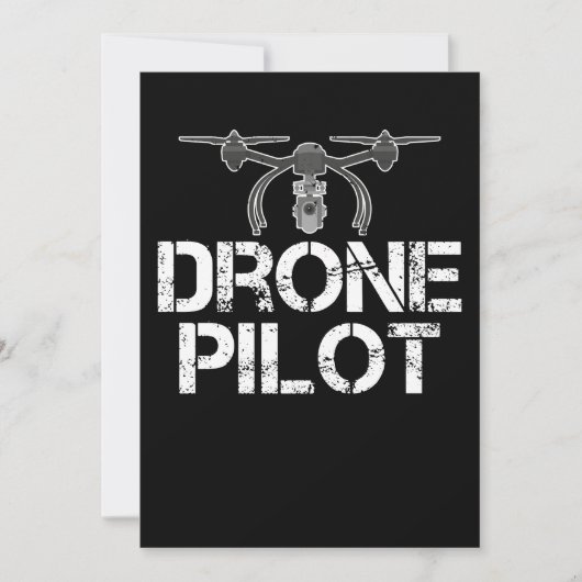 Funny Drone Pilot voor Drone Flying Kaart (Voorkant)